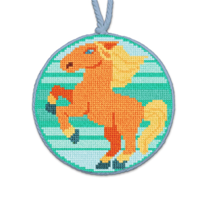 Year Of The Horse Needlepoint Ornament 