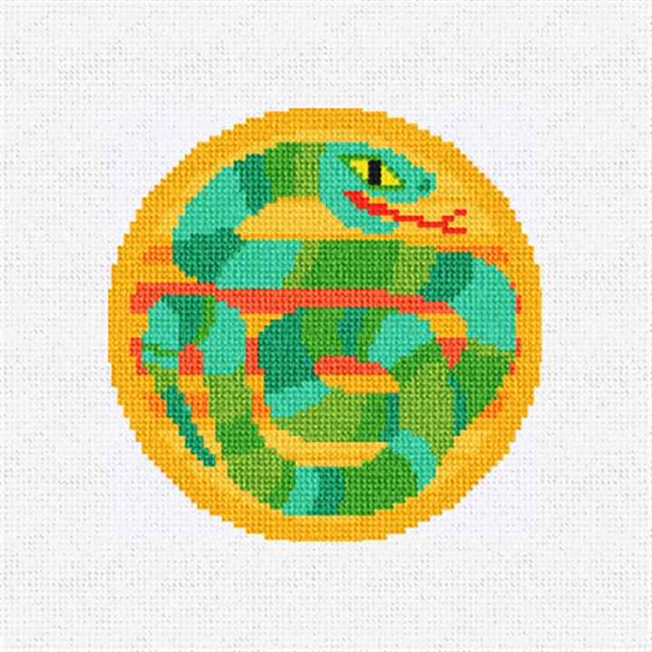 Year Of The Snake Needlepoint Ornament Kit