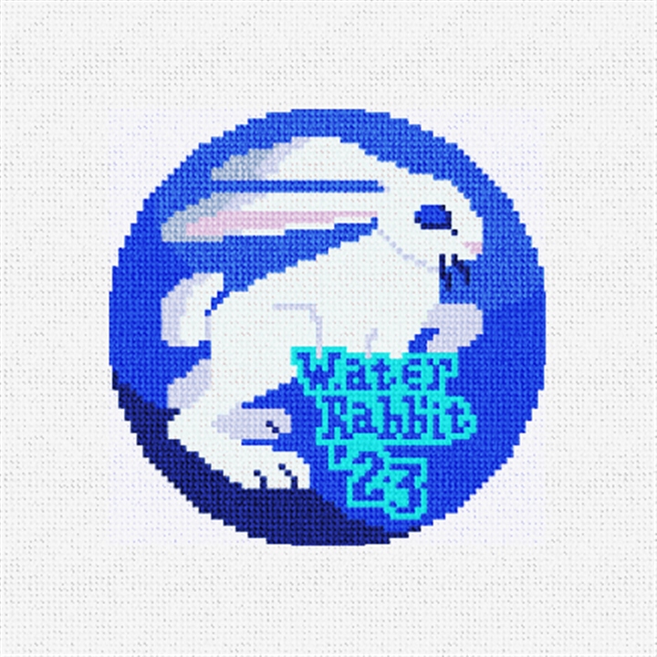Year Of The Water Rabbit Needlepoint Ornament Kit