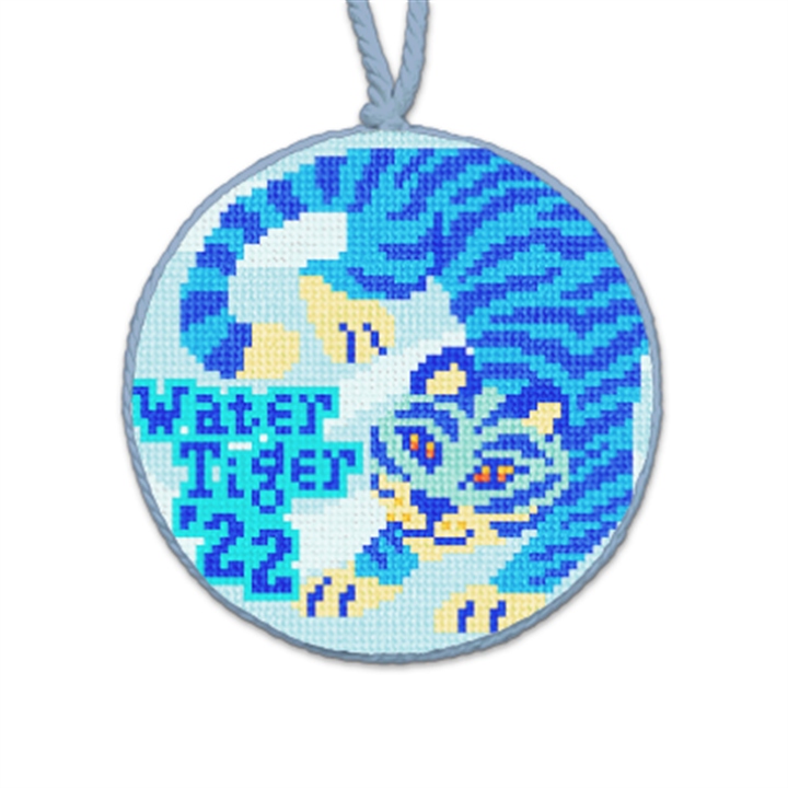Year Of The Water Tiger Needlepoint Ornament 