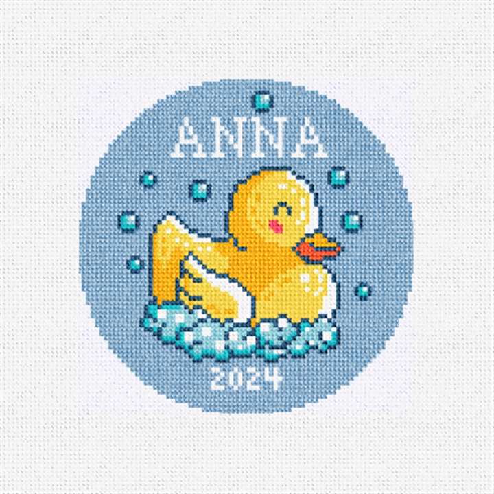 Yellow Duckie Needlepoint Ornament Kit