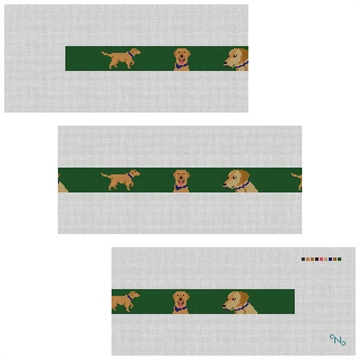 Yellow Lab Needlepoint Belt Kit