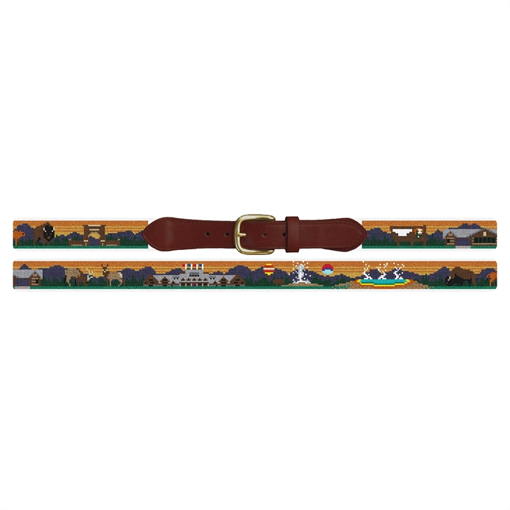 Yellowstone National Park Needlepoint Belt