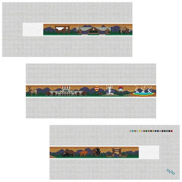 Yellowstone National Park Needlepoint Belt Kit Stitched Preview