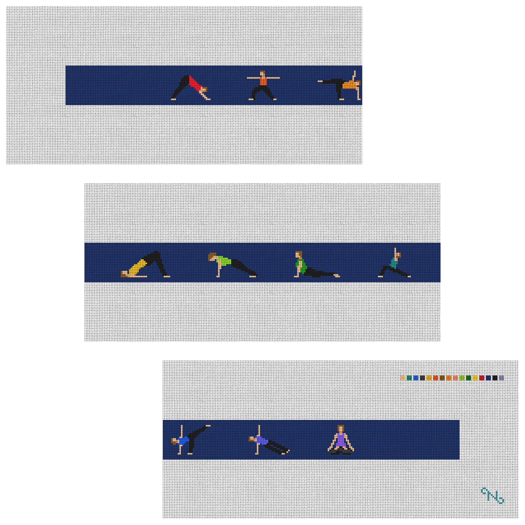 Yoga Needlepoint Belt Kit
