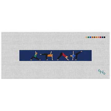 Yoga Needlepoint Key Fob Kit