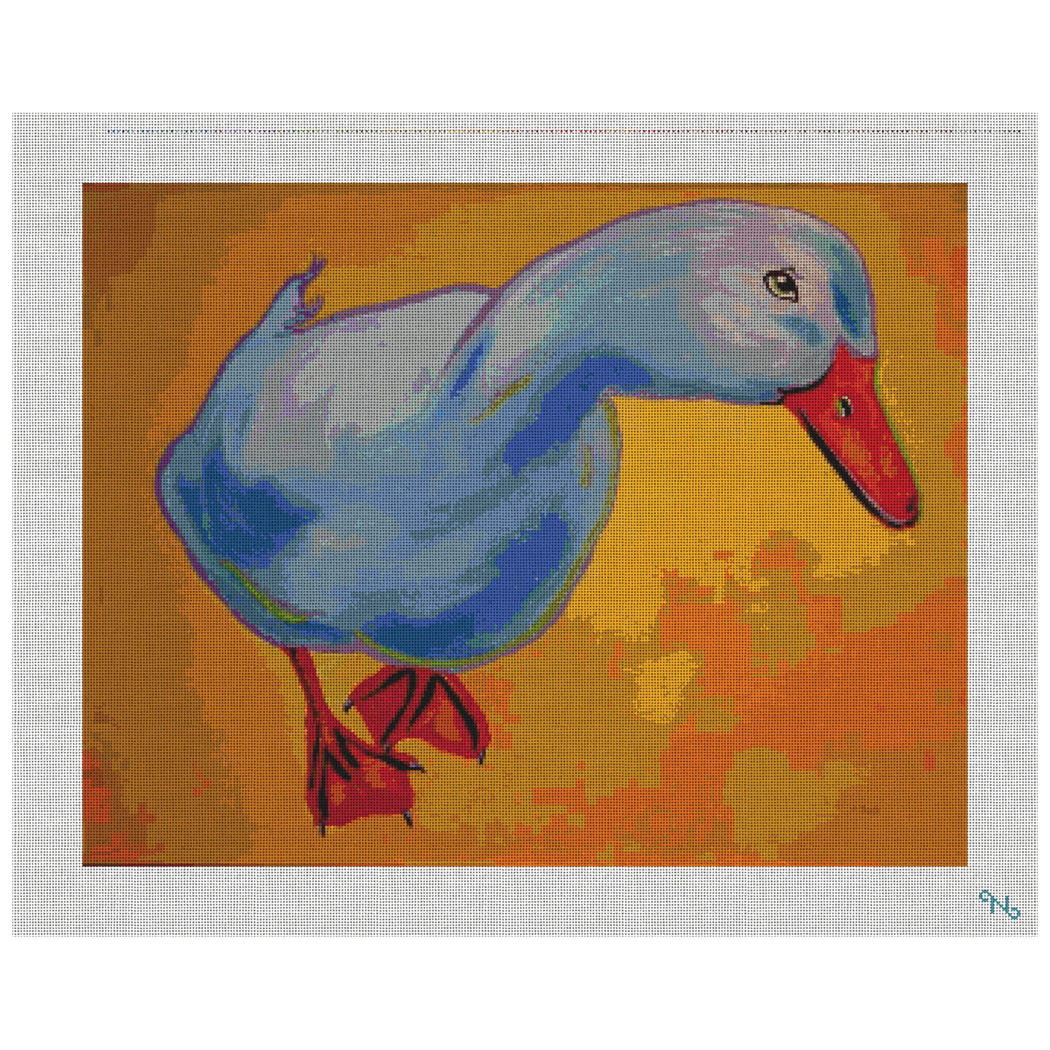 Zelda the Duck Needlepoint Kit