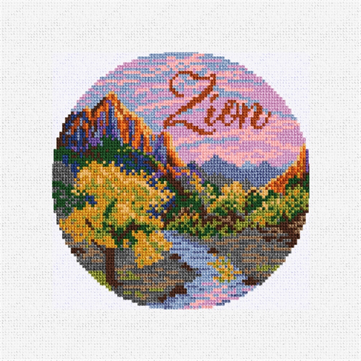 Zion National Park Needlepoint Ornament Kit