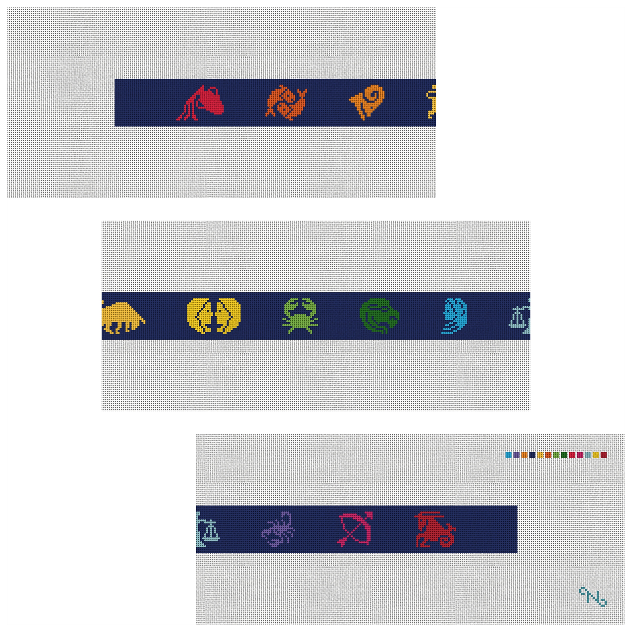 Zodiac Needlepoint Belt Kit
