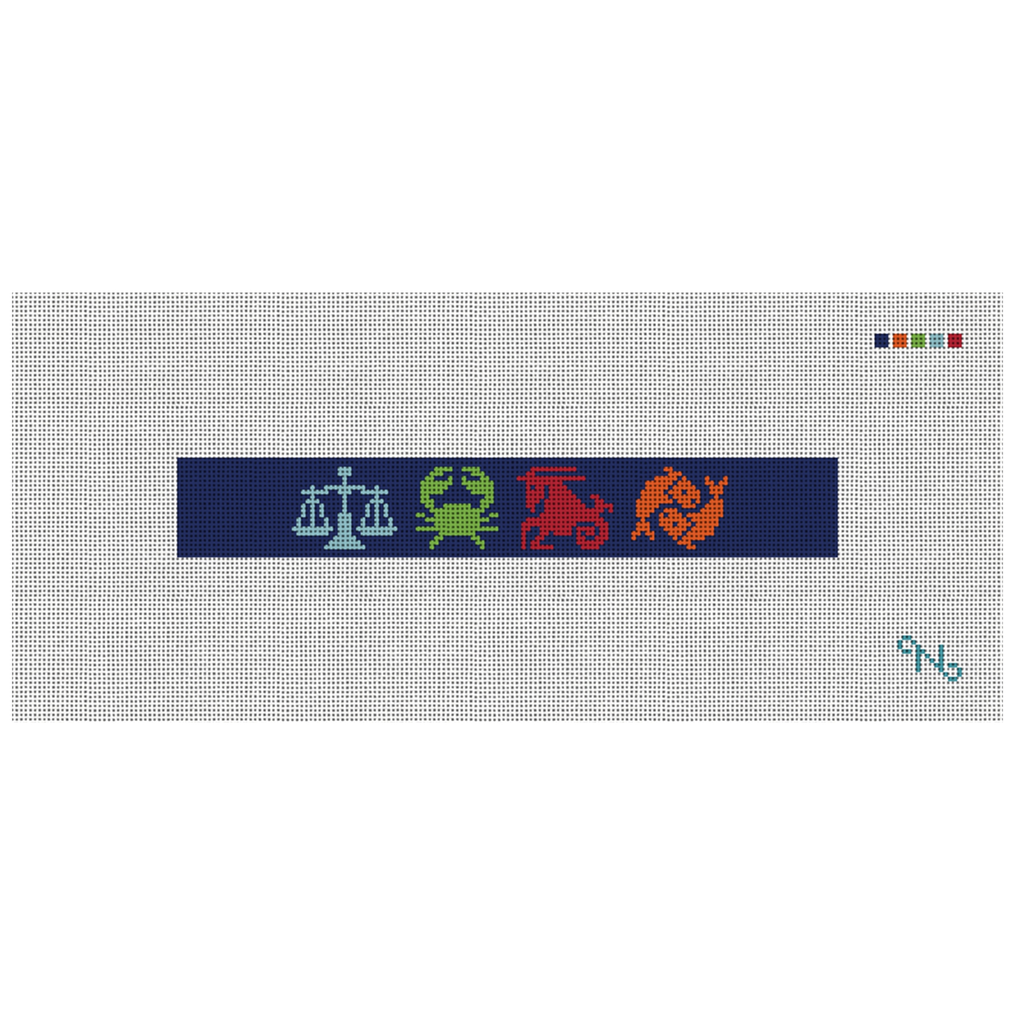 Zodiac Needlepoint Key Fob Kit